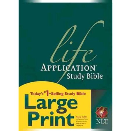 Life Application Study Bible NLT   Large Print   by Tyndale House Publishers