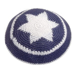 Crocheted Star of David Kippah