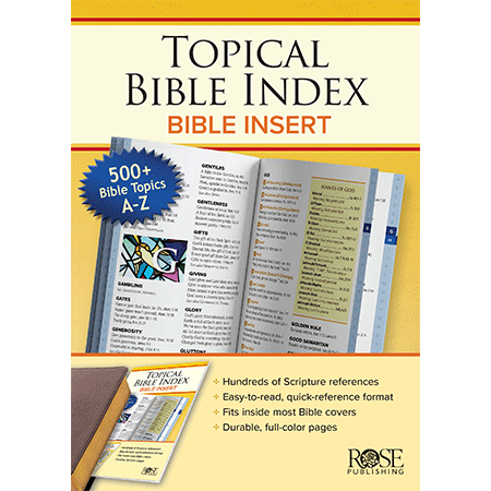 Topical Bible Index: Bible Insert