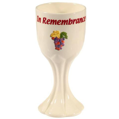 "In Remembrance of Me" Ceramic Wine Cup