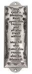 Pewter 4.5" Mezuzah - Blessing for the Home