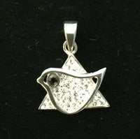 "Star of David" Dove with crystals