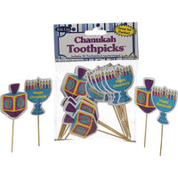 Hanukkah Wooden Toothpicks 24 Pieces