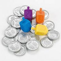 Hanukkah Dreidel Game - Dreidels with Coins